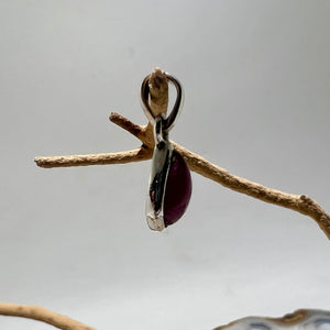 Ruby Delicate Teardrop Pendant