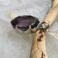 Load image into Gallery viewer, Amethyst Prong Set Faceted Pendant
