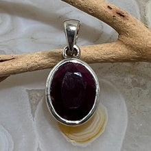 Load image into Gallery viewer, Ruby Oval Faceted Pendant
