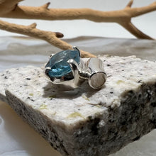 Load image into Gallery viewer, Blue Topaz Faceted Pendant

