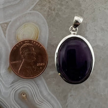 Load image into Gallery viewer, Amethyst Oval Cabochon Pendant
