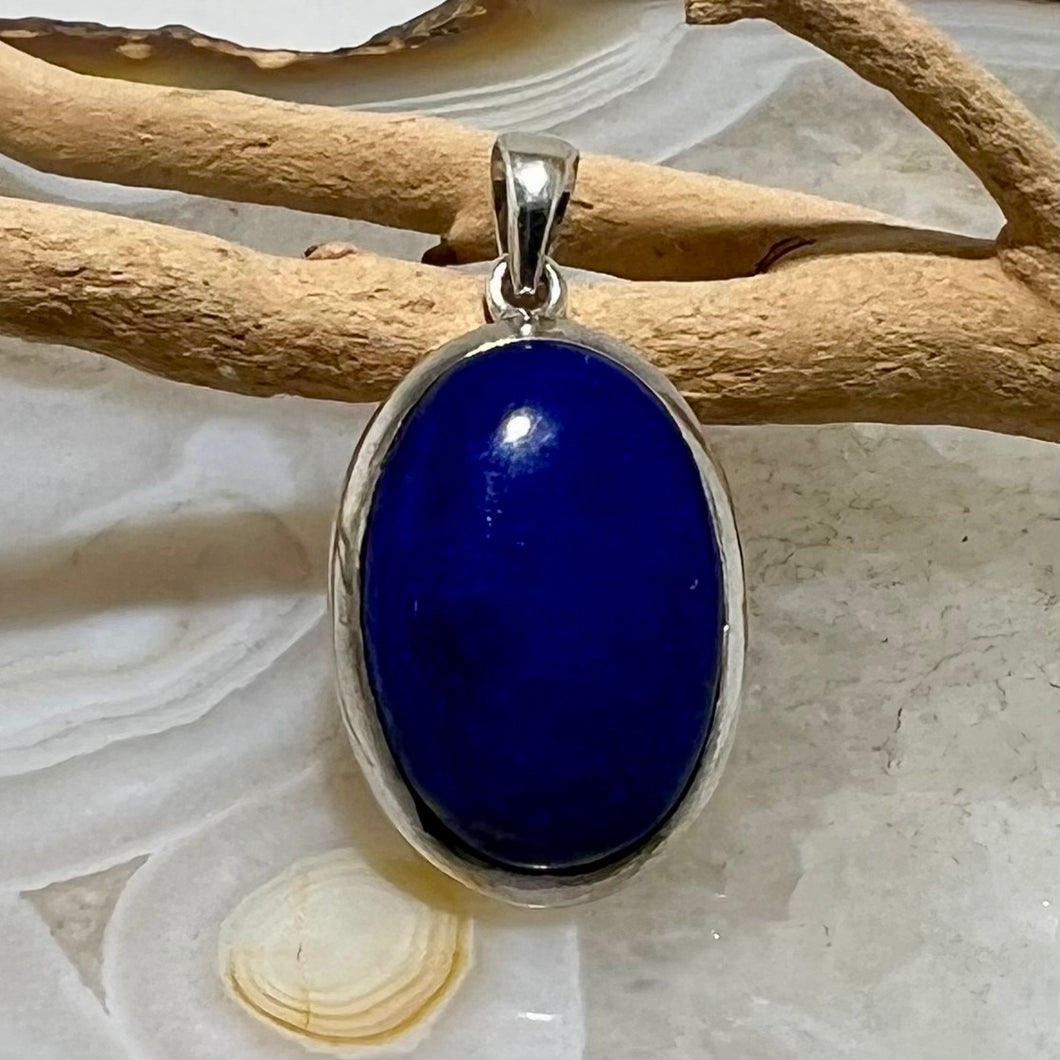 Lapis Lazuli Cabochon Oval Pendant