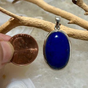 Lapis Lazuli Cabochon Oval Pendant