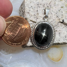 Load image into Gallery viewer, Black Star Diopside Rope Bezel Set Pendant
