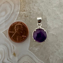 Load image into Gallery viewer, Amethyst Round Cabochon Pendant
