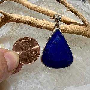 Lapis Lazuli Faceted Teardrop Pendant