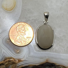 Load image into Gallery viewer, Moonstone Cabochon Oval Pendant

