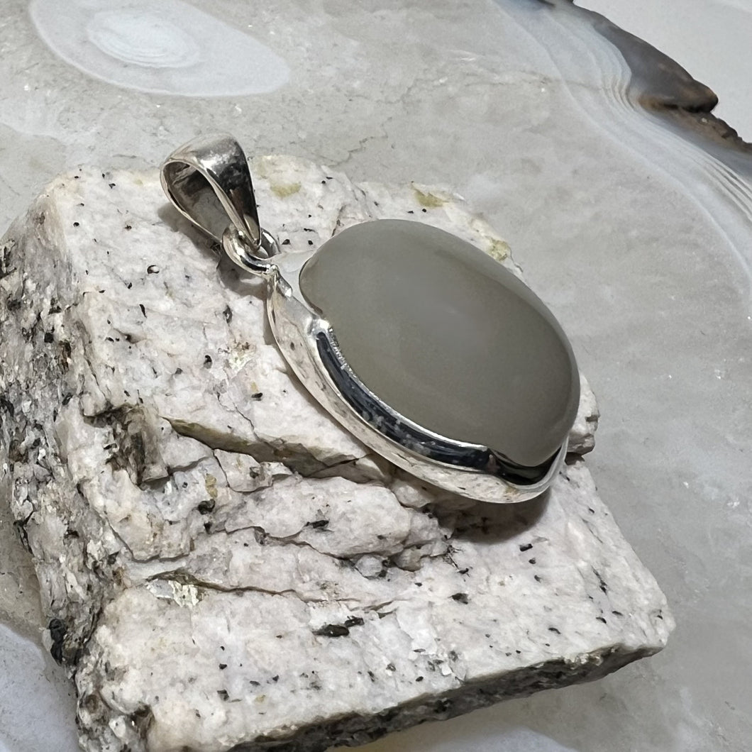 Moonstone Cabochon Oval Pendant