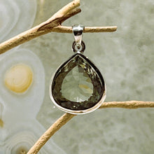 Load image into Gallery viewer, Prasiolite Faceted Pendant - Tear Drop
