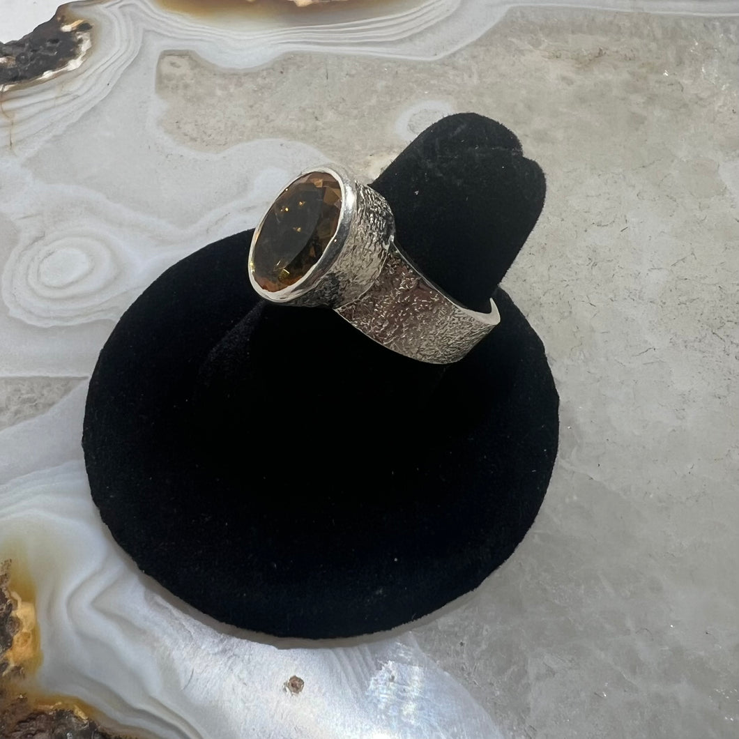 Citrine Faceted Ring (Size 6.5)