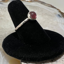 Load image into Gallery viewer, Pink Tourmaline Round Cabochon Ring (Size 6.5)
