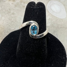 Load image into Gallery viewer, Blue Topaz Faceted Ring (Size 7)
