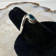 Load image into Gallery viewer, Blue Topaz Faceted Ring (Size 7)
