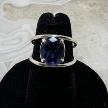 Load image into Gallery viewer, Iolite Faceted Oval Ring (Size 5.5)
