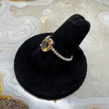 Load image into Gallery viewer, Citrine Oval Faceted Prong Set Ring (Size 8)
