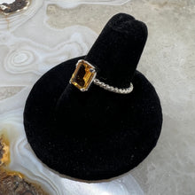 Load image into Gallery viewer, Citrine Princess Cut Ring (Size 7)
