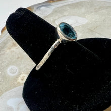 Load image into Gallery viewer, Blue Topaz Faceted Oval Ring (Size 8)
