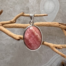 Load image into Gallery viewer, Rhodochrosite Oval Cabochon Pendant
