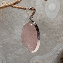 Load image into Gallery viewer, Rose Quartz Oval Cabochon Pendant
