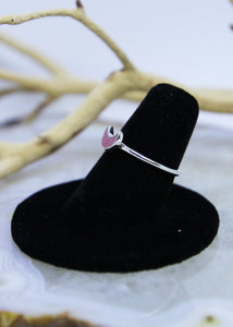 Thulite Moon Ring (All Sizes)