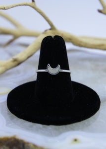 Pyrite Moon Ring (All Sizes)