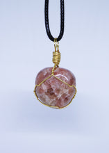Load image into Gallery viewer, Sunstone Wire Wrapped Pendant
