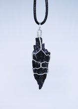 Load image into Gallery viewer, Black Kyanite Wire Wrapped Pendant
