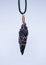 Load image into Gallery viewer, Black Kyanite Wire Wrapped Pendant
