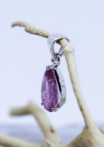 Pink Tourmaline Faceted Pendant