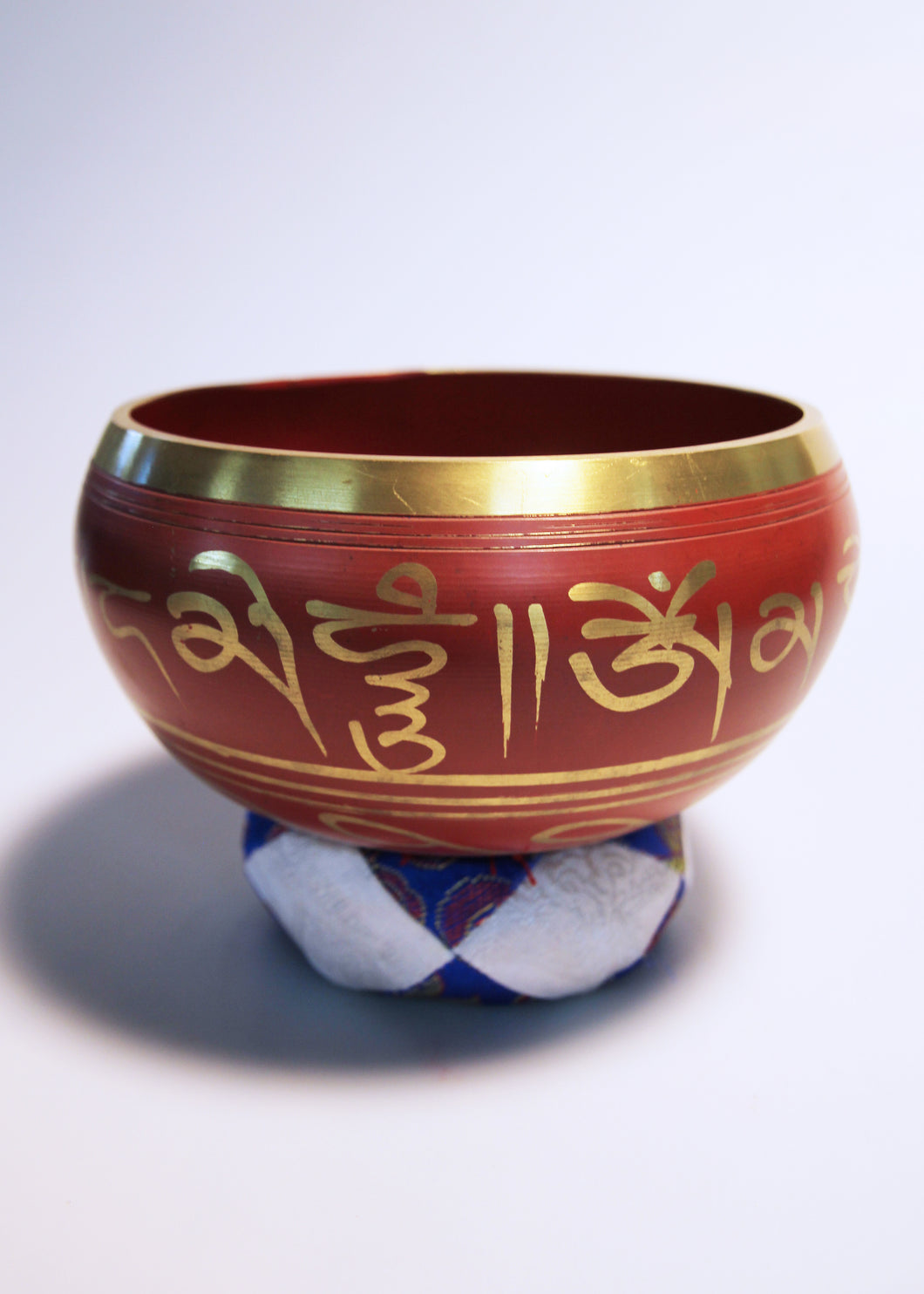 Red Tibetan Singing Bowl