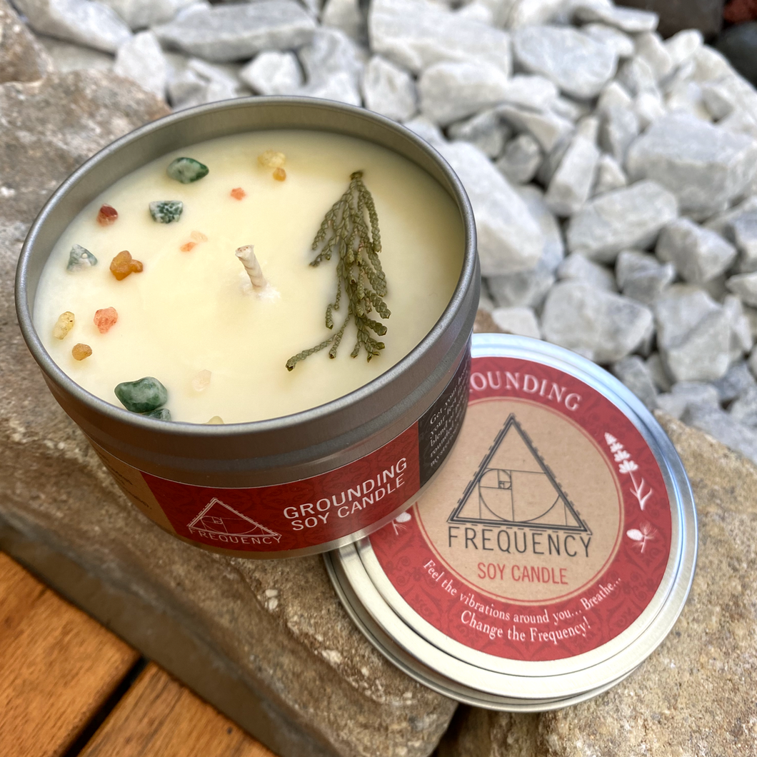 Grounding Crystal Soy Candle